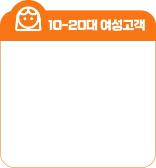 10-20대 여성고객